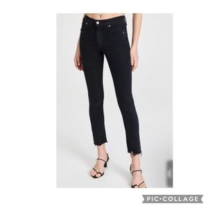 Agolde black Sophia skinny jeans